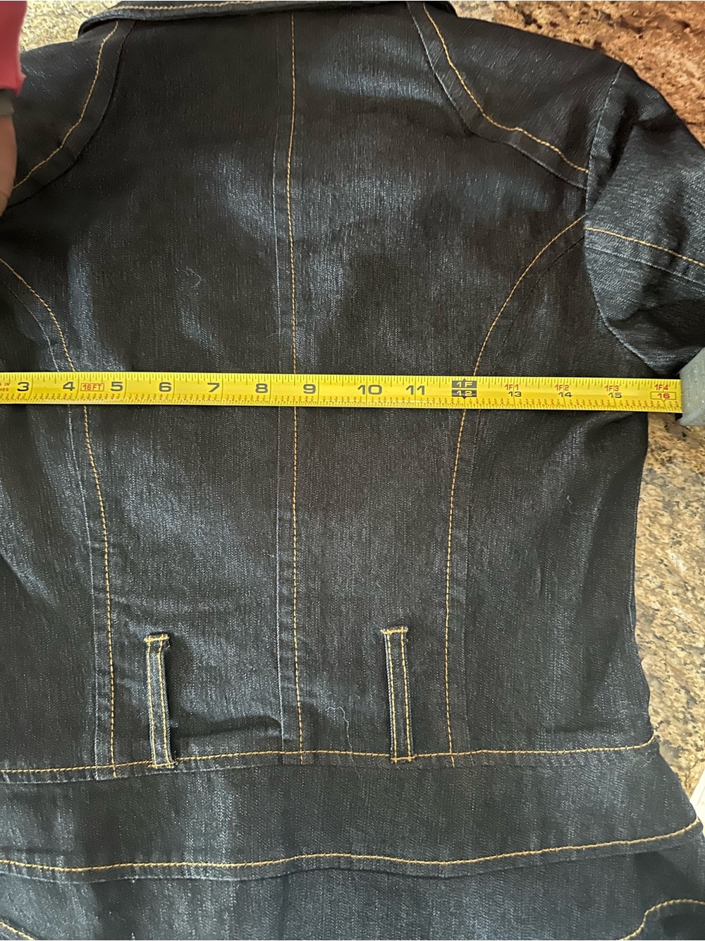 Bisou Bisou Structured Dark Denim Jacket - Picture 4 of 10